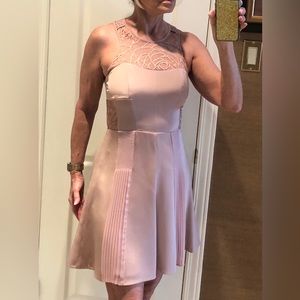 Stunning 100% Silk Dress in blush tone.